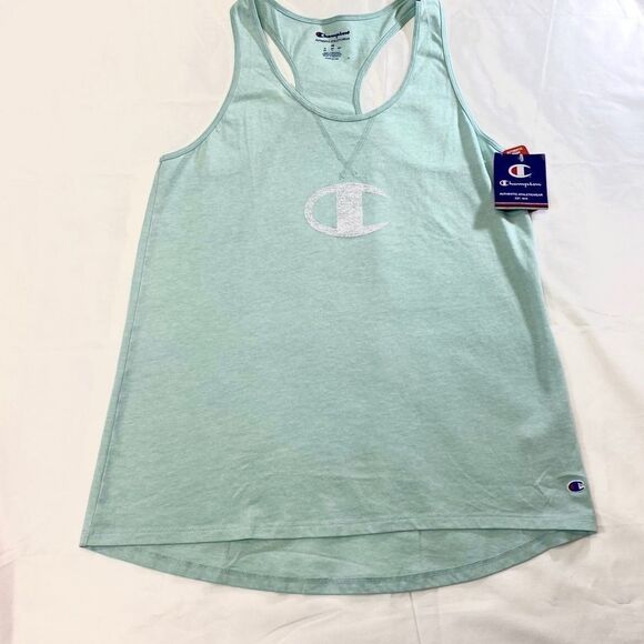 Champion Blue Logo Racerback Tank Top Size Medium NWT - Picture 2 of 6